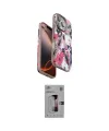 ieg™ iPhone 16 Pro Kılıf Siluet Doku - Siyah Bilvis 3D Mat Cam Ekran Koruyucu