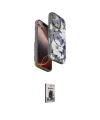 ieg™ iPhone 16 Pro Kılıf Siluet Doku - Siyah Bilvis Hayalet Cam Ekran Koruyucu