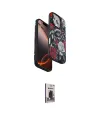 ieg™ iPhone 16 Pro Kılıf Siluet Doku - Siyah Bilvis Hayalet Cam Ekran Koruyucu