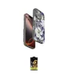 ieg™ iPhone 16 Pro Kılıf Siluet Doku - Siyah Buffer Cam Ekran Koruyucu