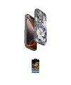 ieg™ iPhone 16 Pro Kılıf Siluet Doku - Siyah Buffer Hayalet Cam Ekran Koruyucu