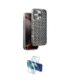 ieg™ iPhone 16 Pro Kılıf Siluet Form Serisi - Siyah 3D Antistatik Cam Ekran Koruyucu