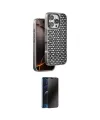 ieg™ iPhone 16 Pro Kılıf Siluet Form Serisi - Siyah 3D Antistatik Hayalet Cam Ekran Koruyucu