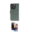 ieg™ iPhone 16 Pro Kılıf Siluet Işık Serisi - Siyah 3D Antistatik Mat Seramik Nano Ekran Koruyucu