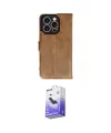 ieg™ iPhone 16 Pro Kılıf Siluet Işık Serisi - Siyah Bilvis 5in1 5D Magic Hayalet Cam Ekran Koruyucu