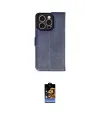 ieg™ iPhone 16 Pro Kılıf Siluet Işık Serisi - Siyah Buffer Hayalet Cam Ekran Koruyucu