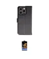 ieg™ iPhone 16 Pro Kılıf Siluet Işık Serisi - Siyah Buffer Hayalet Cam Ekran Koruyucu