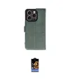 ieg™ iPhone 16 Pro Kılıf Siluet Işık Serisi - Siyah Buffer Hayalet Cam Ekran Koruyucu