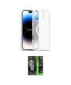 ieg™ iPhone 16 Pro Kılıf Siluet Minimal Prime - Şeffaf 360 Full Body Arka Koruyucu