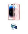 ieg™ iPhone 16 Pro Kılıf Siluet Minimal Prime - Siyah 3D Antistatik Cam Ekran Koruyucu