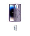 ieg™ iPhone 16 Pro Kılıf Siluet Minimal Prime - Siyah Bilvis 0.18mm Plus Cam Ekran Koruyucu