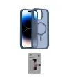 ieg™ iPhone 16 Pro Kılıf Siluet Minimal Prime - Siyah Bilvis 3D Mat Cam Ekran Koruyucu