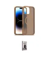 ieg™ iPhone 16 Pro Kılıf Siluet Minimal Prime - Siyah Bilvis Hayalet Cam Ekran Koruyucu