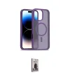 ieg™ iPhone 16 Pro Kılıf Siluet Minimal Prime - Siyah Bilvis Hayalet Cam Ekran Koruyucu