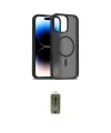 ieg™ iPhone 16 Pro Kılıf Siluet Minimal Prime - Siyah Joko Magic 5D Hayalet Cam