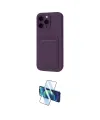 ieg™ iPhone 16 Pro Kılıf Vadi Çizgi Prime - Siyah 3D Antistatik Cam Ekran Koruyucu