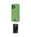 ieg™ iPhone 16 Pro Kılıf Vadi Çizgi Prime - Siyah 3D Antistatik Hayalet Cam Ekran Koruyucu