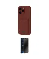 ieg™ iPhone 16 Pro Kılıf Vadi Çizgi Prime - Siyah 3D Antistatik Hayalet Cam Ekran Koruyucu