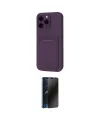 ieg™ iPhone 16 Pro Kılıf Vadi Çizgi Prime - Siyah 3D Antistatik Hayalet Cam Ekran Koruyucu