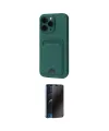 ieg™ iPhone 16 Pro Kılıf Vadi Çizgi Prime - Siyah 3D Antistatik Hayalet Cam Ekran Koruyucu