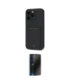 ieg™ iPhone 16 Pro Kılıf Vadi Çizgi Prime - Siyah 3D Antistatik Hayalet Cam Ekran Koruyucu