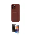 ieg™ iPhone 16 Pro Kılıf Vadi Çizgi Prime - Siyah 3D Antistatik Mat Seramik Nano Ekran Koruyucu