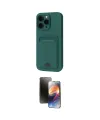 ieg™ iPhone 16 Pro Kılıf Vadi Çizgi Prime - Siyah 3D Antistatik Mat Seramik Nano Ekran Koruyucu