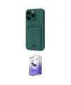 ieg™ iPhone 16 Pro Kılıf Vadi Çizgi Prime - Siyah Bilvis 5in1 5D Magic Hayalet Cam Ekran Koruyucu