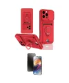 ieg™ iPhone 16 Pro Kılıf Vadi Form Prime - Siyah 3D Antistatik Mat Seramik Nano Ekran Koruyucu