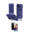 ieg™ iPhone 16 Pro Kılıf Vadi Form Prime - Siyah 3D Antistatik Mat Seramik Nano Ekran Koruyucu