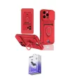 ieg™ iPhone 16 Pro Kılıf Vadi Form Prime - Siyah Bilvis 5in1 5D Magic Hayalet Cam Ekran Koruyucu