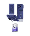 ieg™ iPhone 16 Pro Kılıf Vadi Form Prime - Siyah Bilvis 5in1 5D Magic Hayalet Cam Ekran Koruyucu