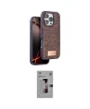 ieg™ iPhone 16 Pro Kılıf Vadi Klasik Serisi - Siyah Bilvis 3D Mat Cam Ekran Koruyucu