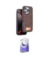ieg™ iPhone 16 Pro Kılıf Vadi Klasik Serisi - Siyah Bilvis 5in1 5D Magic Hayalet Cam Ekran Koruyucu