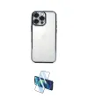 ieg™ iPhone 16 Pro Kılıf Vadi Minimal - Siyah 3D Antistatik Cam Ekran Koruyucu