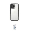 ieg™ iPhone 16 Pro Kılıf Vadi Minimal - Siyah Bilvis 0.18mm Plus Cam Ekran Koruyucu