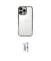 ieg™ iPhone 16 Pro Kılıf Vadi Minimal - Siyah Bilvis 0.18mm Plus Cam Ekran Koruyucu