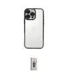 ieg™ iPhone 16 Pro Kılıf Vadi Minimal - Siyah Bilvis 3D Cam Ekran Koruyucu