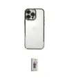 ieg™ iPhone 16 Pro Kılıf Vadi Minimal - Siyah Bilvis 3D Cam Ekran Koruyucu