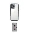 ieg™ iPhone 16 Pro Kılıf Vadi Minimal - Siyah Bilvis 3D Mat Cam Ekran Koruyucu