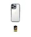 ieg™ iPhone 16 Pro Kılıf Vadi Minimal - Siyah Buffer Cam Ekran Koruyucu