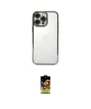 ieg™ iPhone 16 Pro Kılıf Vadi Minimal - Siyah Buffer Cam Ekran Koruyucu