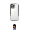 ieg™ iPhone 16 Pro Kılıf Vadi Minimal - Siyah Buffer Hayalet Cam Ekran Koruyucu