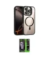 ieg™ iPhone 16 Pro Kılıf Yadigar Asil Koleksiyonu - Şeffaf 360 Full Body Arka Koruyucu