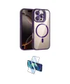 ieg™ iPhone 16 Pro Kılıf Yadigar Asil Koleksiyonu - Siyah 3D Antistatik Cam Ekran Koruyucu