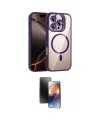 ieg™ iPhone 16 Pro Kılıf Yadigar Asil Koleksiyonu - Siyah 3D Antistatik Mat Seramik Nano Ekran Koruyucu