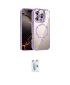 ieg™ iPhone 16 Pro Kılıf Yadigar Asil Koleksiyonu - Siyah Bilvis 0.18mm Plus Cam Ekran Koruyucu