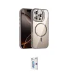 ieg™ iPhone 16 Pro Kılıf Yadigar Asil Koleksiyonu - Siyah Bilvis 0.18mm Plus Cam Ekran Koruyucu