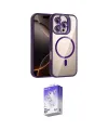 ieg™ iPhone 16 Pro Kılıf Yadigar Asil Koleksiyonu - Siyah Bilvis 5in1 3D Magic Cam Ekran Koruyucu