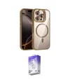 ieg™ iPhone 16 Pro Kılıf Yadigar Asil Koleksiyonu - Siyah Bilvis 5in1 3D Magic Cam Ekran Koruyucu